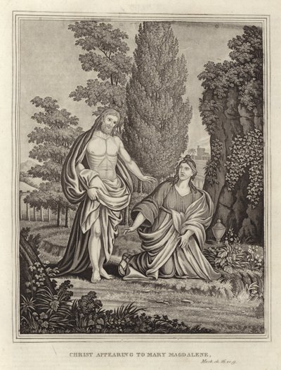 Christus erscheint Maria Magdalena von English School
