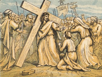 Christus trägt sein Kreuz von English School