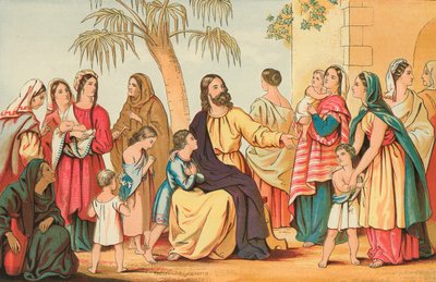 Christus segnet die kleinen Kinder von English School