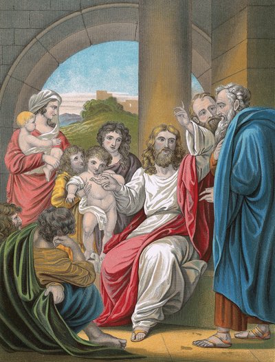 Christus segnet die kleinen Kinder von English School
