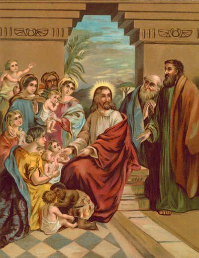 Christus segnet die Kinder von English School