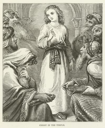 Christus im Tempel von English School