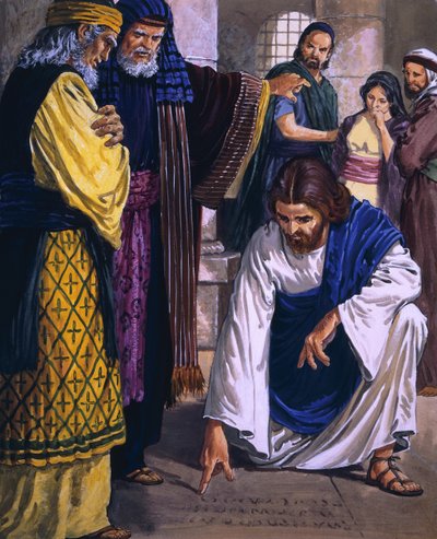 Christus im Tempel von English School