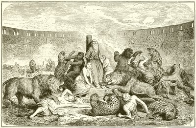 Christliche Märtyrer in der Arena von English School
