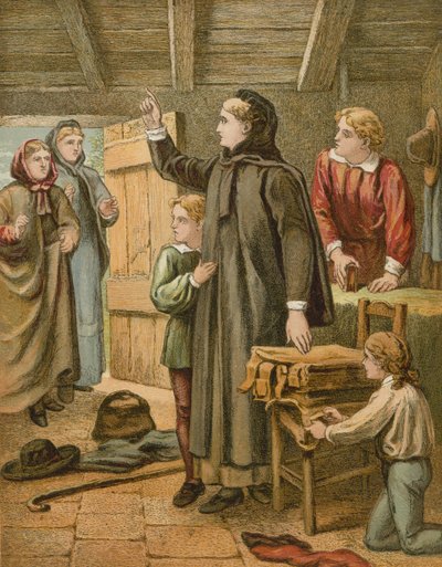 Christiana besucht von zwei Nachbarn von English School