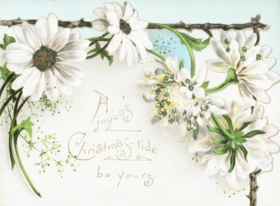 Weihnachtsblumen, Weihnachtskarte von English School