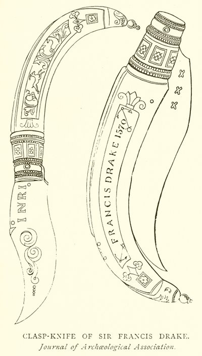 Klappmesser von Sir Francis Drake von English School