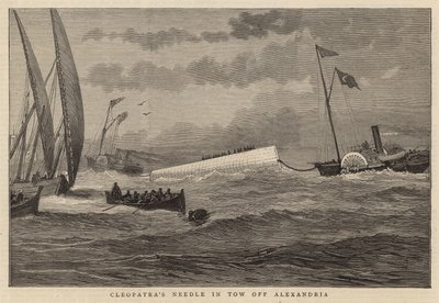 Nadel der Kleopatra im Schlepptau vor Alexandria von English School