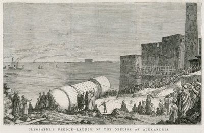 Cleopatras Nadel, Start des Obelisken in Alexandria von English School
