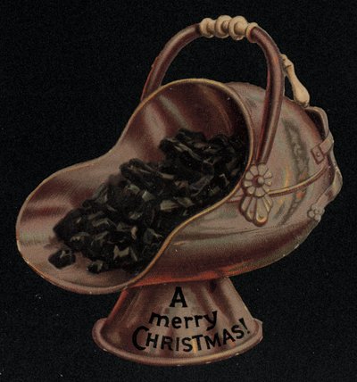 Kohlenkasten, Weihnachtsgrußkarte von English School