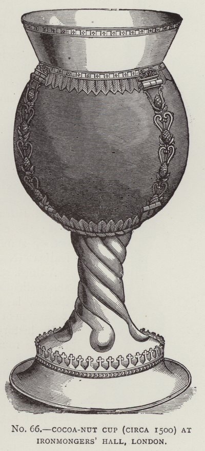 Kokosnussbecher (um 1500) in der Ironmongers