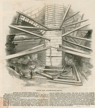 Schleusenkammer, Westminster-Brücke von English School
