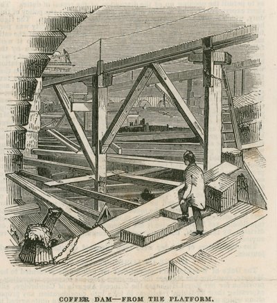 Schleusenkammer, Westminster-Brücke, von der Plattform von English School