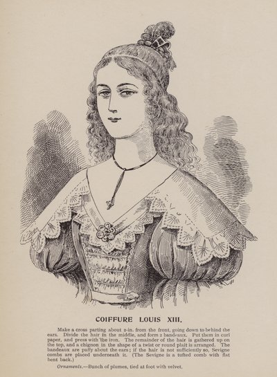 Frisur Louis XIII von English School
