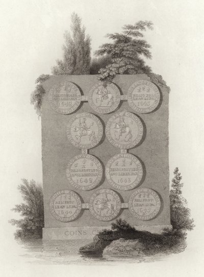 Münzen von König Charles I. während des Englischen Bürgerkriegs von English School