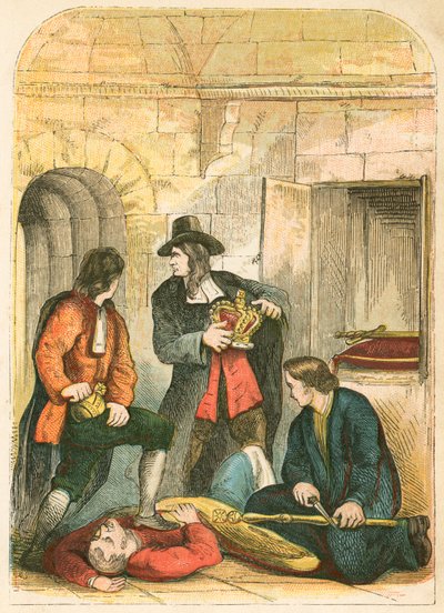Colonel Blood stiehlt die Kronjuwelen aus dem Tower von English School