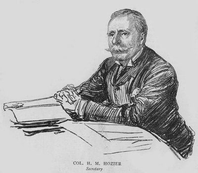 Oberst H. M. Hozier, Sekretär von Lloyds von English School