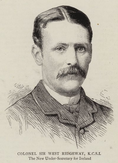 Oberst Sir West Ridgeway, KCSI (Gravur) von English School