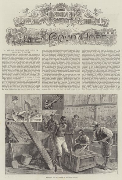 Kolonial- und Indische Ausstellung, Kap der Guten Hoffnung (Gravur) von English School