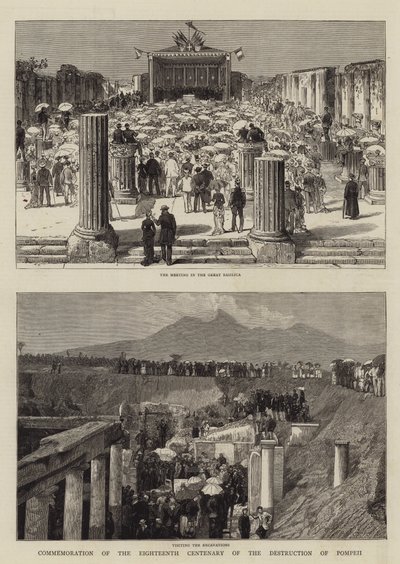 Gedenkfeier zum achtzehnten Jahrhundert der Zerstörung Pompejis von English School