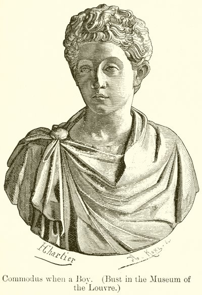 Commodus als Junge (Büste im Louvre) von English School