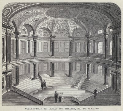 Konzertsaal im Design für Theater, Rio de Janeiro von English School