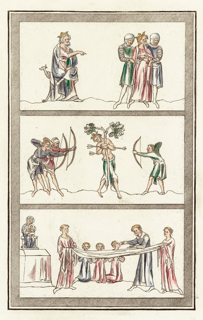 Verurteilung von Edmund, Tod von König Edmund, Abendmahl des Herrn von English School