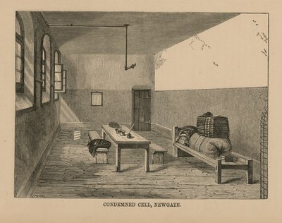 Todeskeller im Newgate-Gefängnis von English School