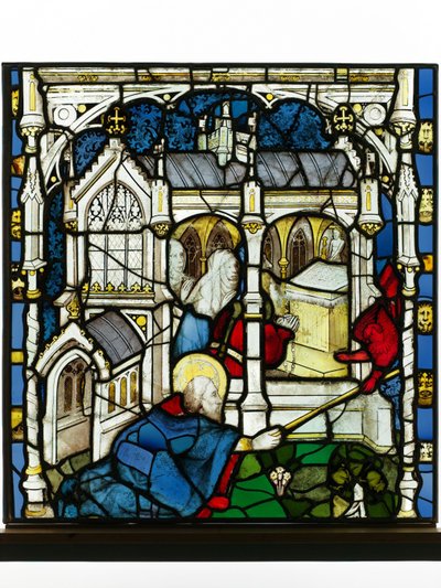 Erhaltenes Panel aus dem Großen Ostfenster der York Minster: 