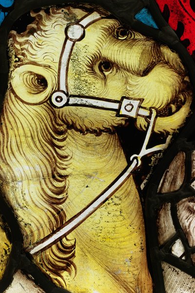 Erhaltener Abschnitt aus dem Großen Ostfenster der York Minster: 