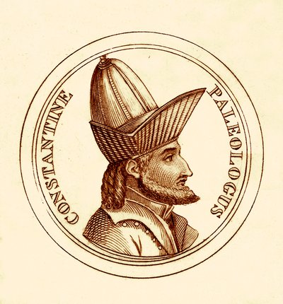 Konstantin Paleologus, Illustration aus Das universelle historische Wörterbuch von George Crabb, veröffentlicht 1825 von English School