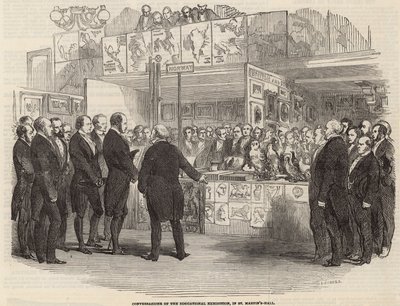 Konversationsabend der Bildungsausstellung in der St Martins Hall, London von English School