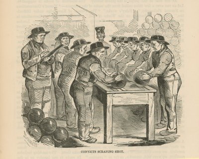 Sträflinge kratzen Schrot von English School