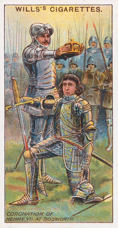 Krönung von Heinrich VII. in Bosworth von English School