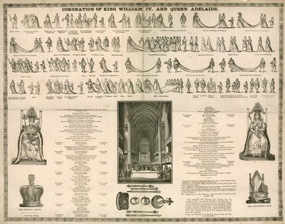 Krönung von König Wilhelm IV. und Königin Adelaide von English School