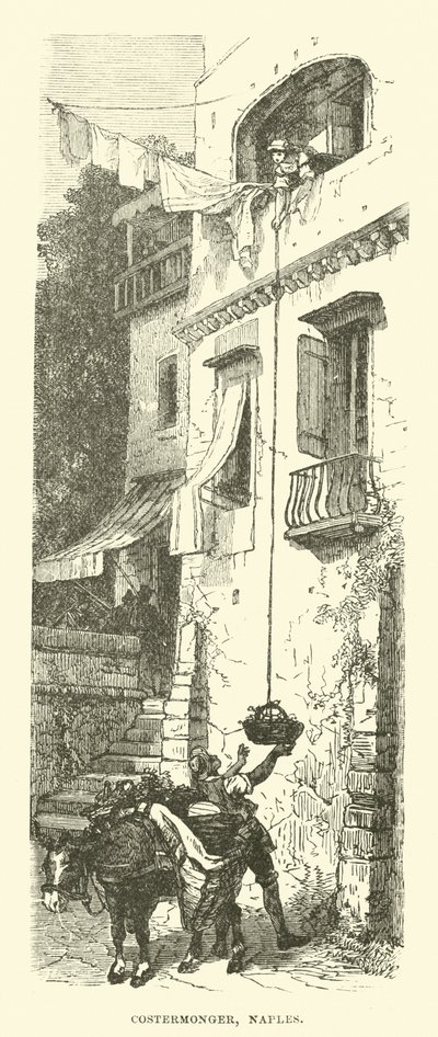 Gemüsehändler, Neapel von English School