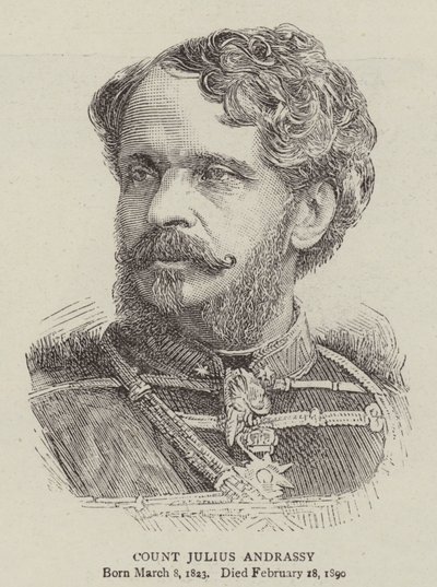 Graf Julius Andrassy (Gravur) von English School