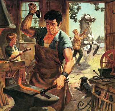Ländliche Handwerker von English School