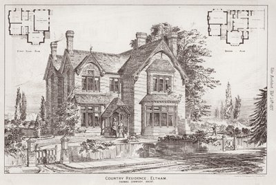 Landresidenz, Eltham (Stich) von English School