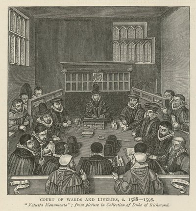 Court of Wards and Liveries, um 1588-1589 von English School