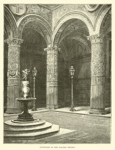 Hof des Palazzo Vecchio von English School