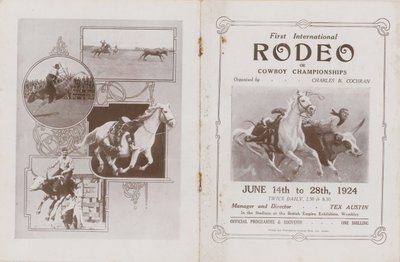 Deckblatt des Programms für das erste internationale Rodeo von English School