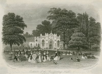 Cremorne Gardens, London: Außenansicht der Banketthalle von English School