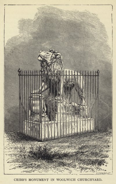 Cribbs Denkmal auf dem Woolwich-Friedhof von English School
