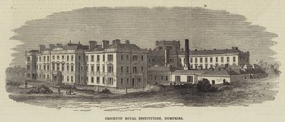 Crichton Royal Institution, Dumfries (Gravur) von English School