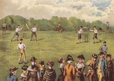 Cricketspiel von English School