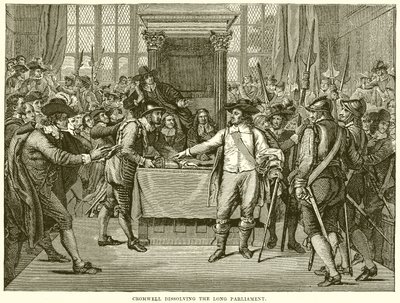 Cromwell löst das Lange Parlament auf von English School