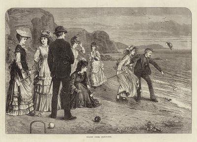 Croquet unter Schwierigkeiten von English School
