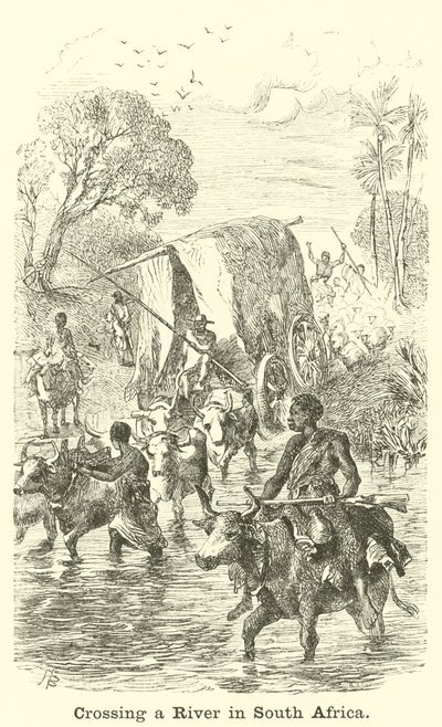 Überquerung eines Flusses in Südafrika von English School