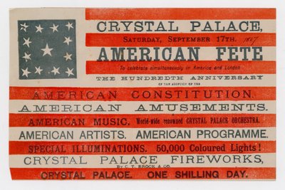 Crystal Palace, Amerikanisches Fest, 17. September 1887 von English School